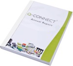 Q-CONNECT thermische omslagen, ft A4, karton met PET cover, rug van 18 mm, pak van 20 stuks, wit