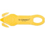 Q-CONNECT cutter de sécurité, ft 13,1 x 4,45 cm, jaune