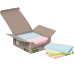 Q-CONNECT Quick Notes Recycled pastel, 76 x 127 mm, box of 12 pieces in assorted colors