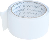 Q-CONNECT vinyl tape, dubbelzijdig, 50 mm x 10 m, 90 micron, transparant