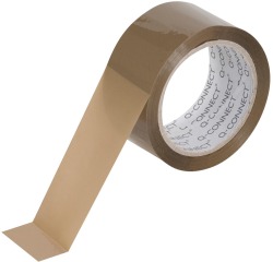 Q-CONNECT standaard verpakkingstape, ft 48 mm x 60 m, bruin