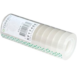 Q-CONNECT plakband, PP, ft 12 mm x 30 m, pak van 12 stuks