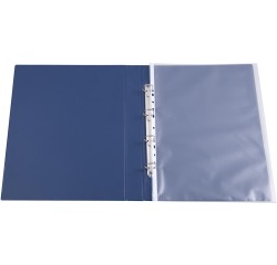 Q-CONNECT pochette perforée, ft A3 portrait, perforation 11 trous, grainé, paquet de 10 pièces
