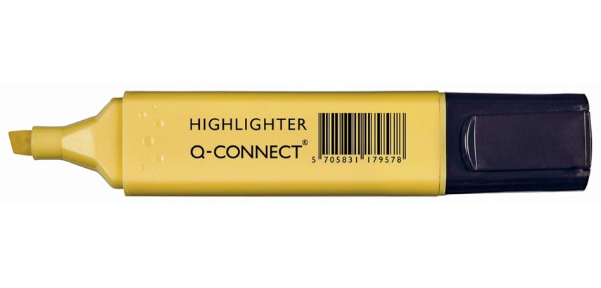Q-CONNECT Pastelltextmarker, Gelb