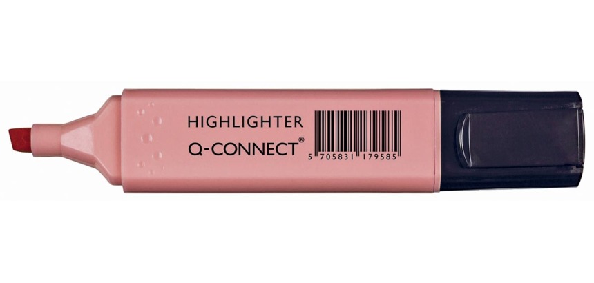 Q-CONNECT Pastell-Textmarker, Rosa