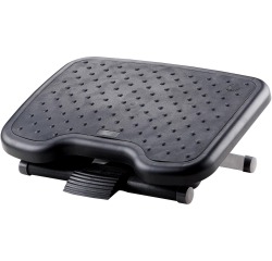 De_reposapies ajustable q-connect premium con alfombrilla caucho