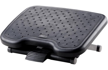 En_reposapies ajustable q-connect premium con alfombrilla caucho