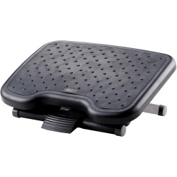 En_reposapies ajustable q-connect premium con alfombrilla caucho