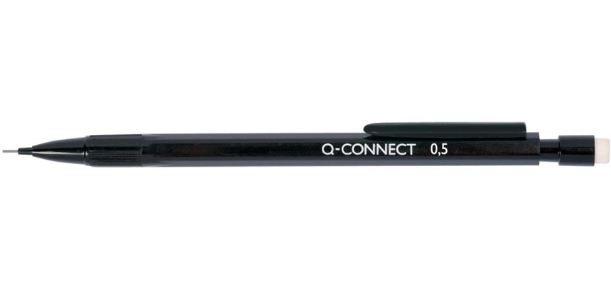 Q-CONNECT vulpotlood, 0,5 mm, HB, zwart