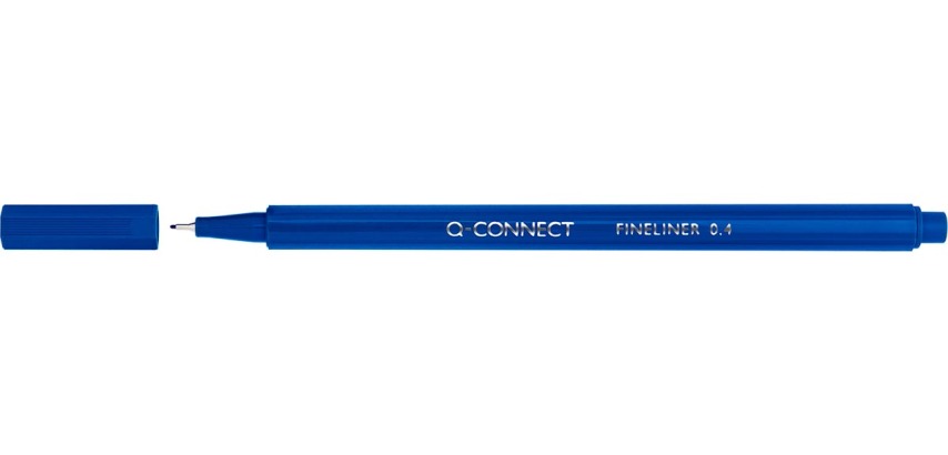 Q-CONNECT Filzstift, 0,4 mm, dreieckig, blau