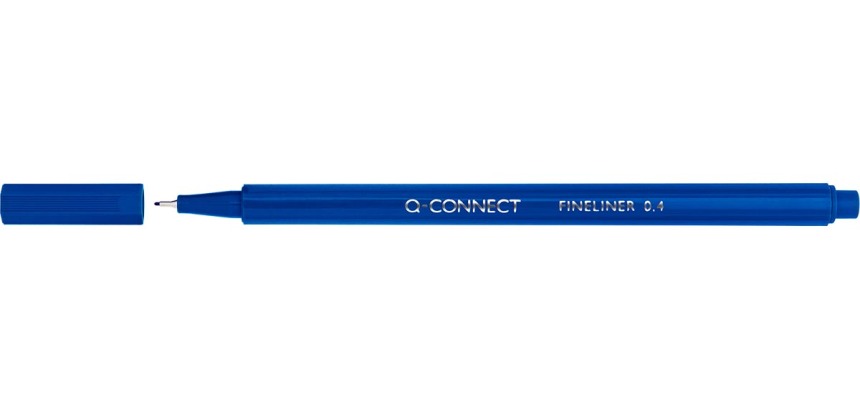 Q-CONNECT feutre, 0,4 mm, triangulaire, bleu