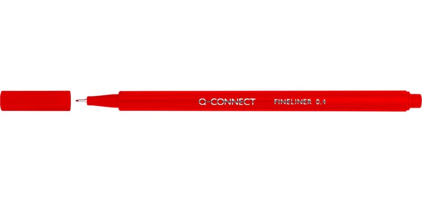 Q-CONNECT felt-tip pen, 0.4 mm, triangular, red