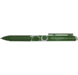 Q-CONNECT gel ink roller, erasable, green