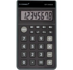 Q-CONNECT calculatrice de poche KF19063, 8 chiffres, noir