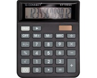 Q-CONNECT Tischrechner KF19065, 12-stellig, schwarz