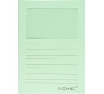 Q-CONNECT window square envelope, 120 g/m², A4, pack of 100 pieces, light green
