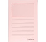 Q-CONNECT window corner pouch, 120 g/m², A4, pack of 100 pieces, light pink