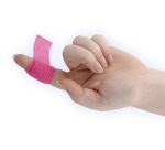 Q-CONNECT bandage pour les doigts, 2,5 cm x 4,5 m, boîte de 8 rouleaux en couleurs assorties