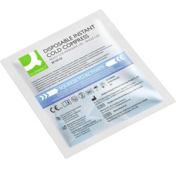 Q-CONNECT compresse froide, 13 x 14 cm, usage unique, boîte de 10 pièces