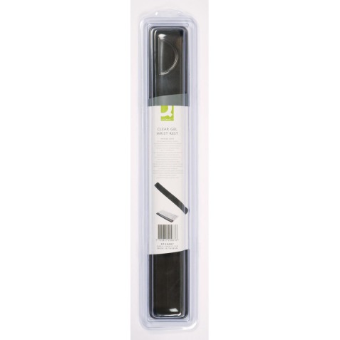 Q-CONNECT support de poignet antidérapant transparent noir