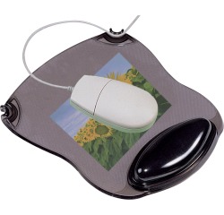 Q-CONNECT tapis souris, gel, avec repose-poignet, gris