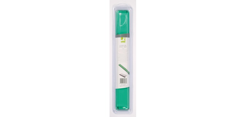 Q-CONNECT non-slip transparent green wrist rest