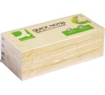 Q-CONNECT Quick Notes Recycled, ft 38 x 51 mm, 100 vel, pak van 3 blokken, geel