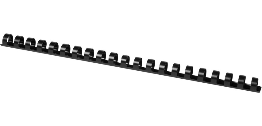 Q-CONNECT peignes 14mm 21 boucles 100 pièces noir
