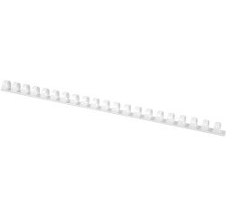 En_canutillo q-connect redondo 14 mm plastico blanco capacidad 130 hojas caja de 100 unidades