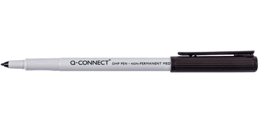 Q-CONNECT OHP-marker, non permanent, medium, zwart