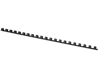 EN_Canutillo q-connect redondo 8 mm plastico negro capacidad 40 hojas caja de 100 unidades