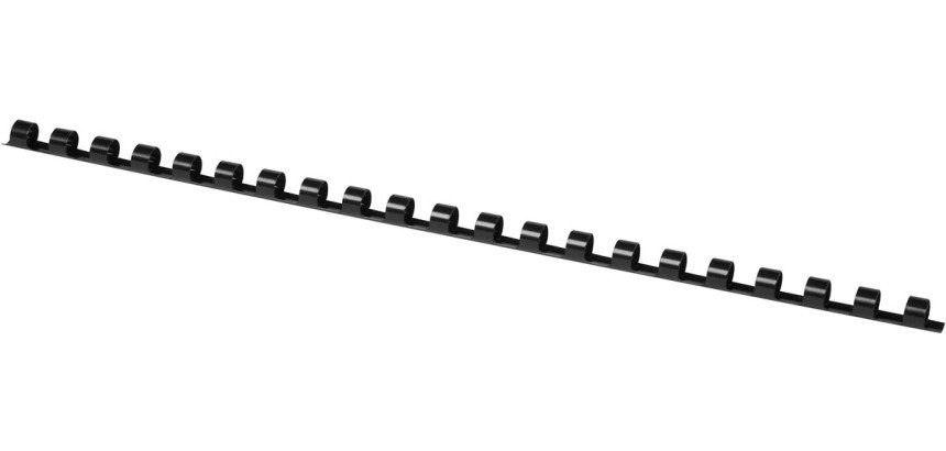 Q-CONNECT Kämme 8mm 21 Ringe 100 Stück schwarz