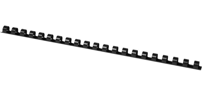 Q-CONNECT peignes 10mm 21 boucles 100 pièces noir