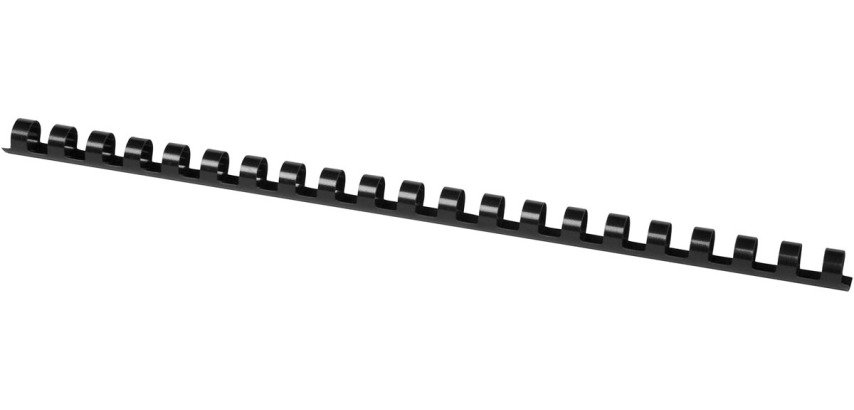 Q-CONNECT combs 12mm 21 loops 100 pieces black