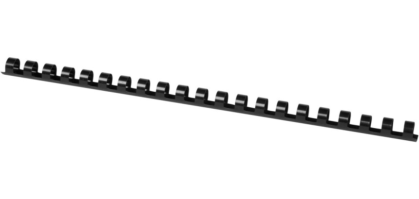 Q-CONNECT peignes 12mm 21 boucles 100 pièces noir