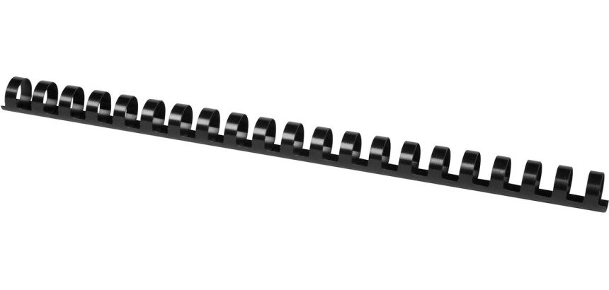 Q-CONNECT combs 16mm 21 loops 50 pieces black