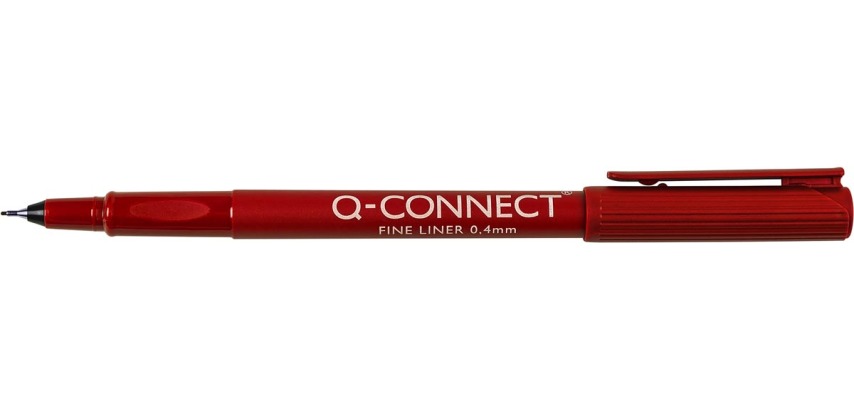 Q-CONNECT Filzstift, 0,4 mm, rot