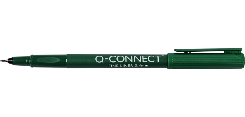 Q-CONNECT felt-tip pen, 0.4 mm, green