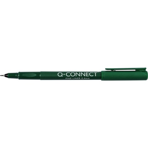 Q-CONNECT fineliner, 0,4 mm, groen