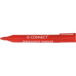 Q-CONNECT permanente marker, 2-3 mm, ronde punt, rood