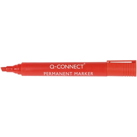 Q-CONNECT marqueur permanent, 2-5 mm, pointe biseautée, rouge