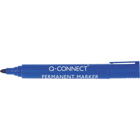 Marcador permanente q-connect azul