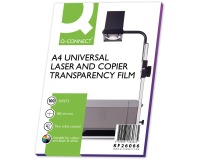 EN_Transparencia q-connect din a4 kf26066 para fotocopiadora tratada dos caras caja de 100