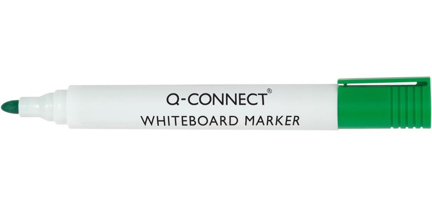 Q-CONNECT whiteboard marker, 2-3 mm, round tip, green