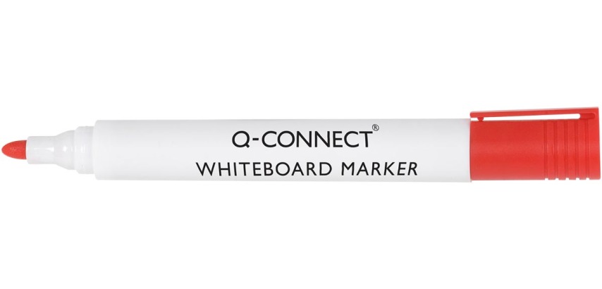 Q-CONNECT whiteboard marker, 2-3 mm, round tip, red