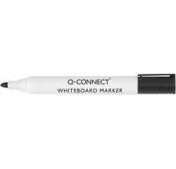 En_rotulador q-connect pizarra blanca color negro punta redonda 3 mm