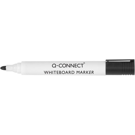 Q-CONNECT marqueur tableau blanc, 2-3 mm, pointe ronde, noir