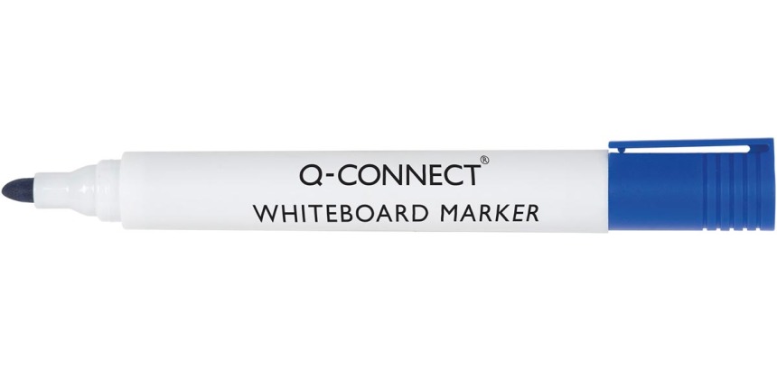 Q-CONNECT whiteboard marker, 2-3 mm, round tip, blue