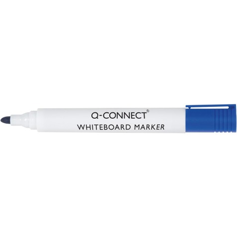 Q-CONNECT marqueur tableau blanc, 2-3 mm, pointe ronde, bleu