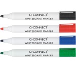 Q-CONNECT marqueur pour tableaux blancs, en couleurs assorties, boîte de 4 pièces